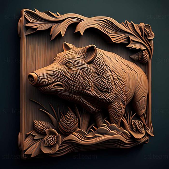 Animals wild boar